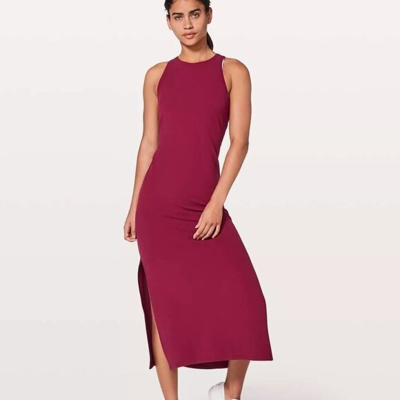 Lululemon Get Going Maxi Tank Dress in Red (worn twice, no flaws) - Picture 1 of 10